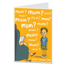 Funny Happy Mothers Day Card From Young Son