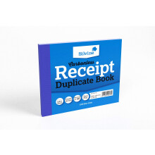 Silvine 5x4 Carbonless Duplicate Receipt Book - Numbered 1-50 with Index Sheet