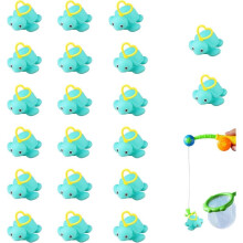 20 Pieces Induction Duck Fishing Toy with Hook , Hook A Duck Game for Outdoors