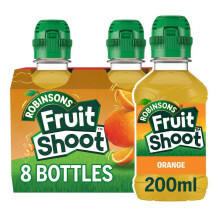 Fruit Shoot Fruit Juice Orange 200ml Bottle (Pack of 8)