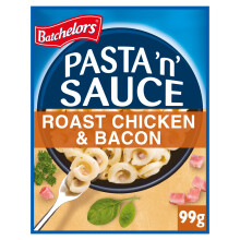 Batchelors Pasta 'n' Sauce Roast Chicken & Bacon Instant Pasta Ready Meal, 99 g Packet (Pack of 1)