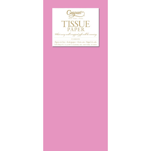 Caspari Tissue Paper, Pack of 8, Raspberry