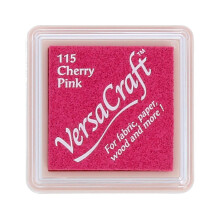 Artemio Tsukineko Artemio Versacraft Ink vks-115 Stamp Fabric Small Cube 25 x 25 mm Cherry Pink