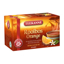 Teekanne Rooibos Refined with Orange Infusion Tea Sun Dried Rooibos from South Africa 20 Teabags