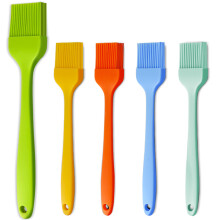Silicone Basting Pastry Brush - Cooking Brush for Oil Sauce Butter Marinades, Food Brushes for BBQ Grill Kitchen Baking