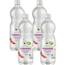 by Amazon Apple & Raspberry Flavoured Water, 1l (Pack 4)