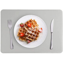 LONGFITE Silicone Baking Mat, Multipurpose Nonstick Pastry Mat, Heat Resistant Nonskid Table Mat Countertop Protector 16 x 20 Inch (Grey)