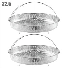 Stainless Steel Steamer Basket with Handle 2 Pcs