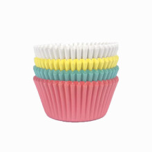 Spesh 100 Pcs Cupcake Cases for Baking, Pastel Paper Cupcake Baking Cups Standard Size Muffin Liners for Birthday Parties Baby Shower(Blue + Green)