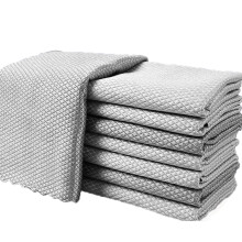 HanYun 12 Pcs Magic Glass Cleaning Cloth, Microfibre Cleaning Cloths Multifunctional Reusable Cleaning Cloths Dish Cloths Super Absorbent for House