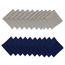 GQunit 20 Pcs 15cm*18cm Microfibre Cleaning Cloths, Eyeglass Cleaning Cloths, Camera Lens clean cloth
