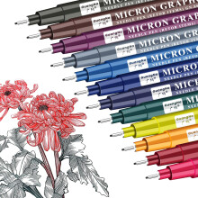 Fineliner Pens,12 Colors Retro Coloured Fine Liner Pens, 0.5mm Fineliners for Art Supplies Artist and Adult, Drawing, Sketching, Writing