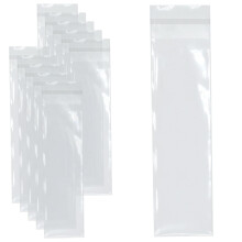 celloexpress Bookmark - 65mm x 220mm + 30mm Flap - Cellophane Clear Display Bags 30 Micron Self Seal - Small Cello - Pack of 100