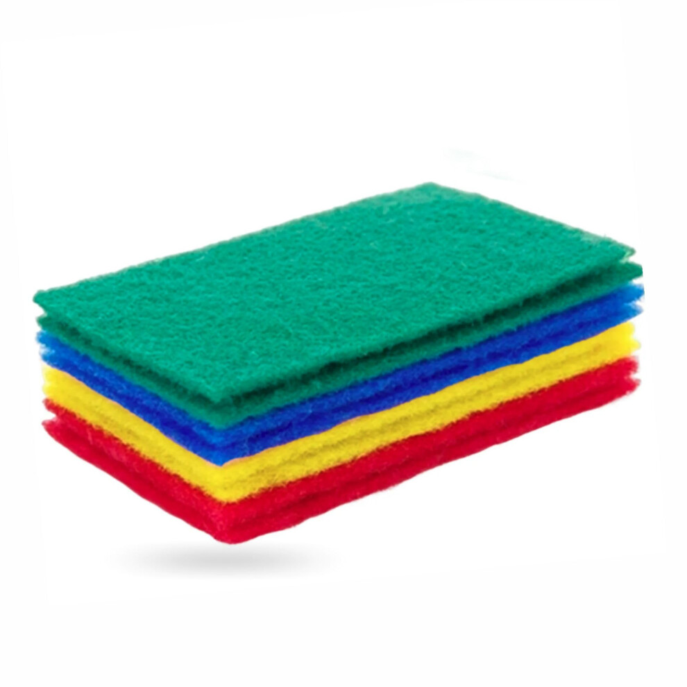 Washing Up Sponge Heavy Duty Scouring Pad Kitchen Dishes Sink Bathroom Nonscratch Wiping Scourer Dual Sided Handgrip Dish Wash Cleaning Absorbent 5051226771248