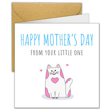 Mothers Day Card | Mother’s Day Cards for Mum from Cat Pet | Beautiful Contemporary | Nice Cute Luxurious Card to the Best Mum | Love