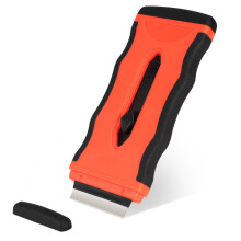 Glass and Oven Cleaning Tool Non Scratch with 8 Spare Replacement, Easily Removes Stubborn Stains from Ceramic Ovens, Labels, Wallpaper