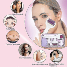 Face, 6 In 1 Microneedles Derma Roller for Facial Care with Micro Needling