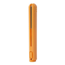 (Orange) Usb Cable Mini Portable Hair Straightener for Straight And Curling Dual-use Curling Irons