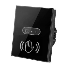 (A4, C4) Smart Wall Light Switch Infrare IR Sensor No Needed Touch EU US 220V 110V 10A Glass Screen Panel Electrical Power On Off Lamp