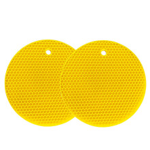 Silicone Trivets Mat Multi-Purpose Drying Trivet Mat Heat Resistant to 464F, Pot Holder, Waterproof, (Set of 2) Non Slip, Flexible, Durable