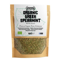 Apsogo Organic Spearmint - Dried Loose Leaf Spearmint Tea from Greece for Herbal Tea & Cooking – Refreshing Aroma (100g)