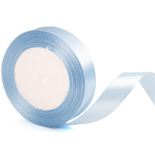 20mm Wide Baby Blue Ribbon for Gift Wrapping 22m, Light Blue Ribbons Fabric Satin Ribbons for Present Wrapping Ribbon Christmas Florist Bouquet Cake