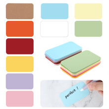 YUXIANLB 100 PCS Small Blank Paper Message Cards, Colored Blank Index Cards 3.54 x 2 Inches Business Cards Double-Sided Mini Note Card for