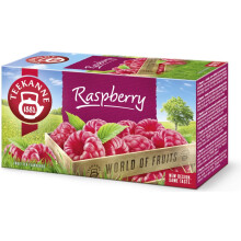 Teekanne Sweet Raspberry All Natural Fruit Flavored Infusion Tea with Hibiscus, Rosehip and Elderberry 20 Teabags