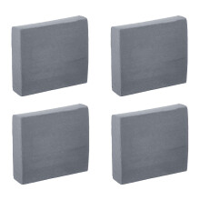 iwiio Kneaded Eraser - 4Pcs Gray Artist Eraser, Kneadable Erasers, Putty Rubber for Artists Drawing Sketches Kids School Office