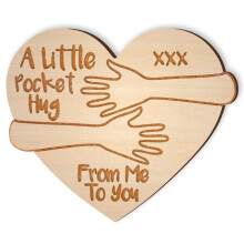 A Little Pocket Hug Token - Cute Love You Gift - Small Gifts for Women, Men, Friends - Friendship and Boyfriend Present