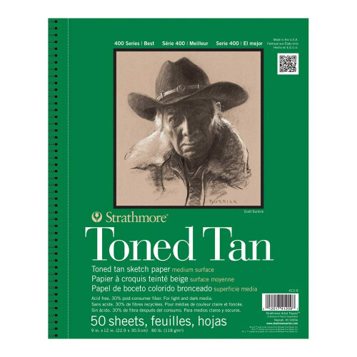 Strathmore Toned Tan Sketch Pad 9X12