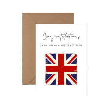 Congratulations On Becoming A British Citizen Card | British Citizenship Congratulations Card | Congratulations you got your british citizenship