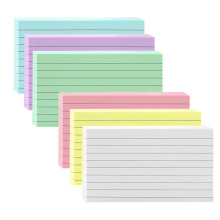 Revision Cards 300Pcs Flash Card Paper 12.7 * 7.6cm Index Cards Assorted Colours Record Cards Ruled Index Flashcards for Revision for Office School