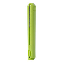 (Light Green) Usb Cable Mini Portable Hair Straightener for Straight And Curling Dual-use Curling Irons