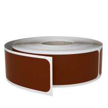 Blank Stickers Self Adhesive 3x1 inch (7.5cm x 2.5cm)- 250 Pack, Brown Sticker Label Roll by Royal Green
