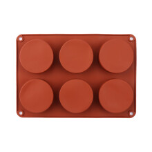 Luckious Brand Silicone Muffin Pan - 6 or 8 Cups Non-Stick Cupcake Molds, Food Grade Silicone Baking Tray for Making Egg Muffins and More