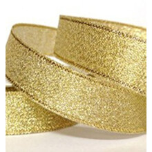 Metallic Gold Organza Ribbon 20mm Wide. Decorative Ribbon for Gifts Wrap Sew Party, Decorations Events Dress Wedding Christmas Crafts, Bows Car