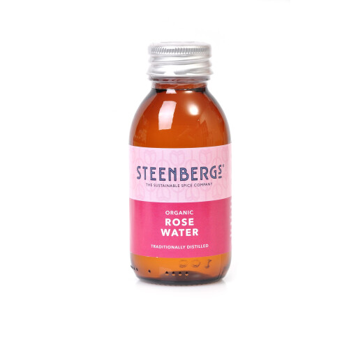 Steenbergs Organic Rose Water 100ml Glass Bottle
