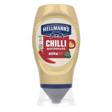 Hellmann's Chilli Mayonnaise 100% recycled plastic bottle chilli mayo for burgers, wraps and sandwiches 250 ml