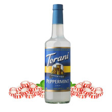 Torani Peppermint Syrup - Sugar Free Coffee Syrups (750ml) - Classic Flavour for Lattes, Iced Coffees & Tea Beverages - Zero Calorie