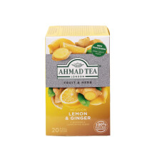 Ahmad Tea Lemon & Ginger Fruit & Herbal Infusion - 20 Teabags