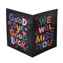 Large Farewell Greeting Card, Funny Coworker Leaving Goodbye Card with Envelope Good Bye Good Luck Retirement Farewell Going Away Gift Cards for