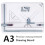 Preciva A3 Drawing Board, A3Drawing Table, Multi-function Technical Drafting Tables Metric System 51 * 36.5cm with Parallel Motion Accessories 1