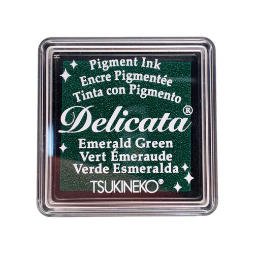 Tsukineko delicata Emerald Pigment Ink Pad - Small