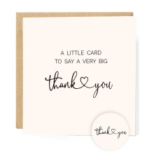 20 Pack 350GSM | Thank You Cards Matching Sealing Stickers with Envelopes | Baby Shower & Wedding Thank You Notes & Cards for