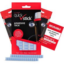 Quick Adhesive Tack For Walls No Mark, Pack of 3 Multisurface Wall tack, Multipurpose Reusable Sticky Tack for Home, Office & School