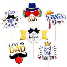 32Pcs Golden Black Happy Birthday Cake Toppers Best Dad Cake Picks Golden Black White Balls Cake Ornaments for Father's Birthday Cake Decorations Men