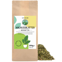 Alpi Nature Walnut Leaves 250g 8.8 oz, Loose Leaf Tea, Dried and Cut Leaves, Walnut Leaf Tea