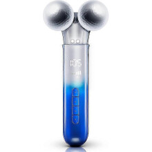 (Blue) Microcurrent Facial Device Electric Face Massager Roller Vibration Skin Care Products For Fine Lines Anti Wrinkle Facial Massage