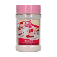 FunCakes Mix for Bavarois Strawberry: Delicious Cream, Perfect Desert, Easy to Use, Perfect as Cake Filling, Cake Decoration. 150 g.